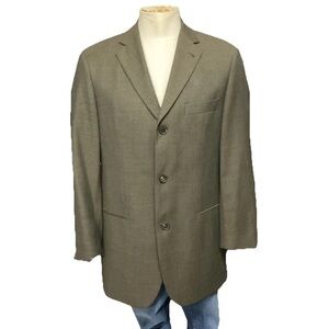 Hugo Boss Saks Fifth Ave Wool Sport Jacket Men's Olive Size 38R